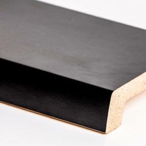Подоконник из австрийского ДСП Topalit Черный (407) Mono Design